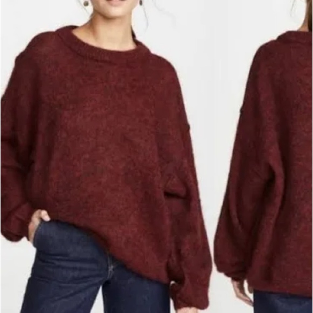 Free people angelic balloon sleeve sweater M